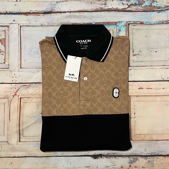 Coach Men Polo Shirt M - Picture 3 of 6